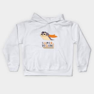 Super Vegan Cute Superhero Animal Kids Hoodie